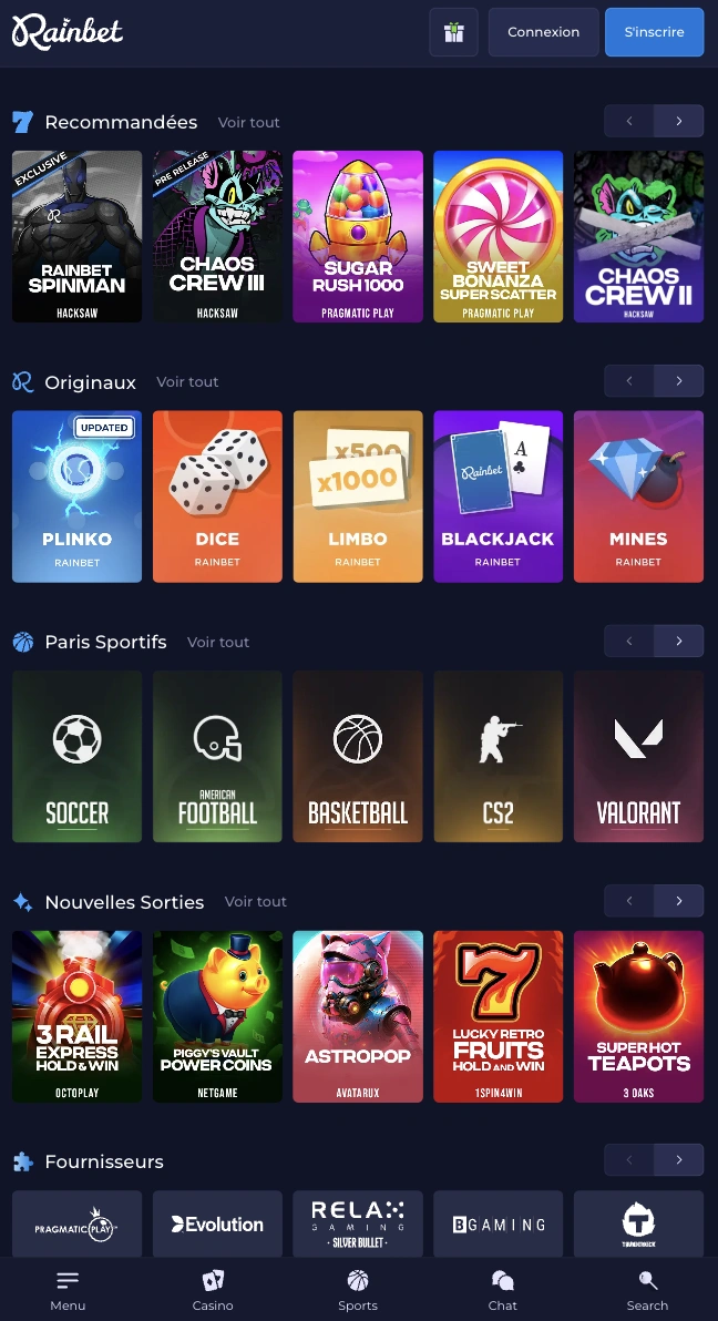 Rainbet Mobile